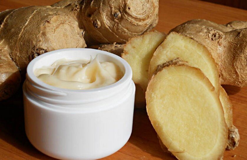 ginger ointment for the treatment of cervical osteochondrosis