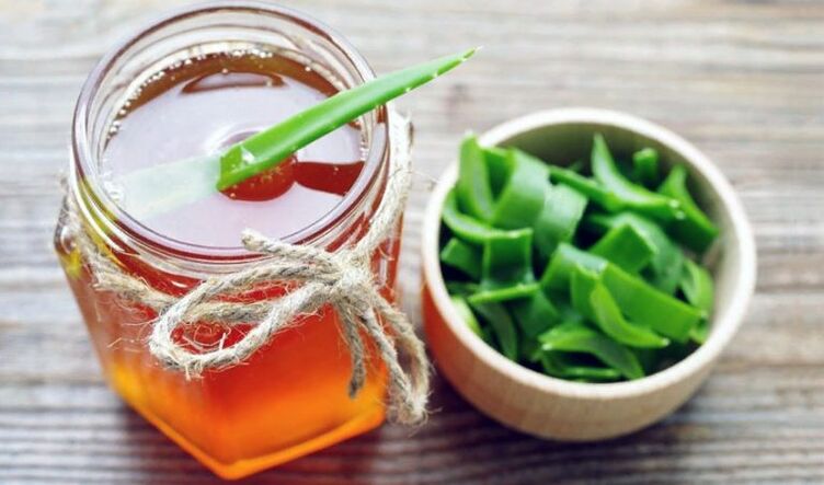 honey with aloe juice in the treatment of osteochondrosis of the cervix